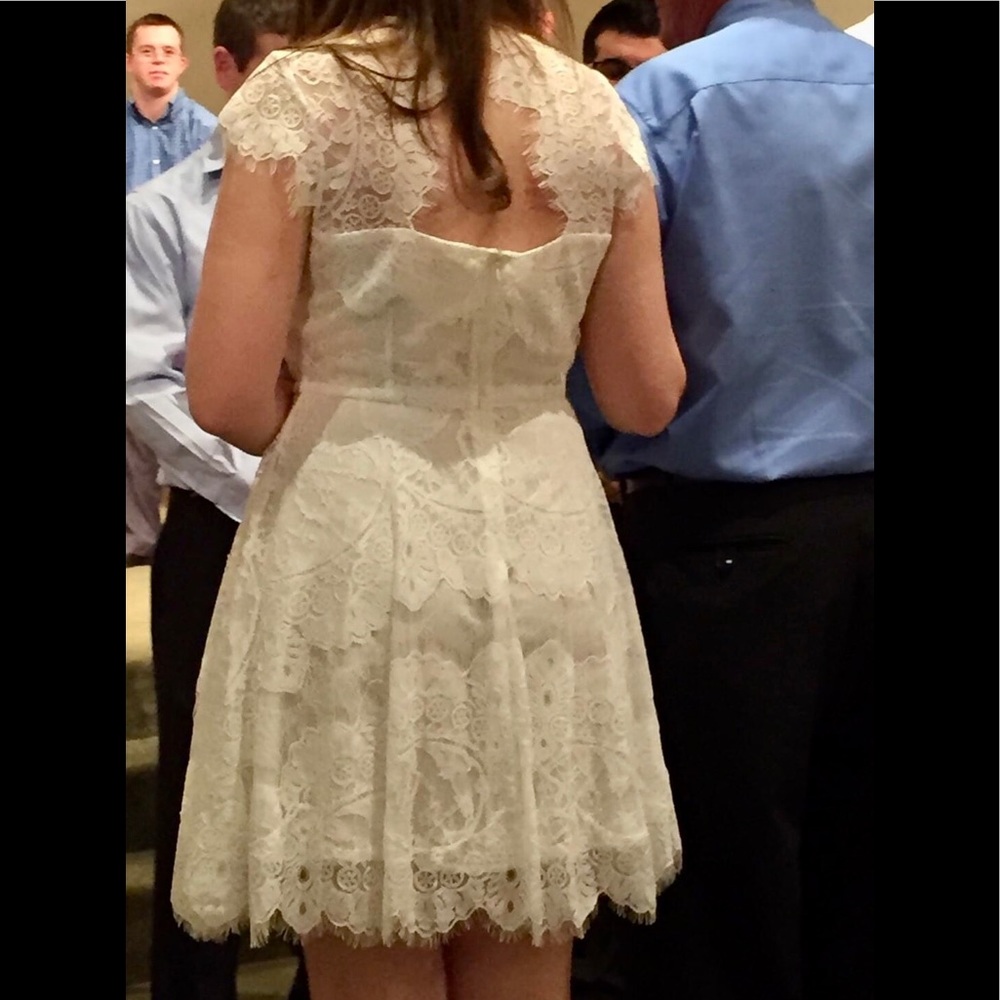 Bb Dakota white lace dress